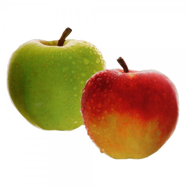 Tryck äpple, dubbelsidig